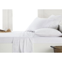 175GSM Luxury Egyptian Cotton Flannel / Flannelette Sheet Set White All Bed Sizes