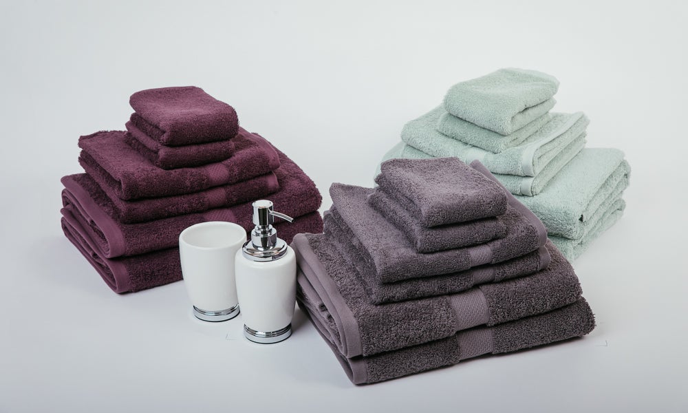 7 Pieces 100% Cotton Bath Towel or Bath Sheet Set 550GSM 29 Colors
