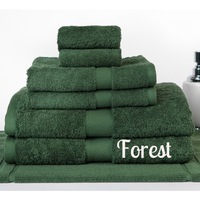 Brand New 7 Pieces 100% Cotton Bath Towel Set Forest