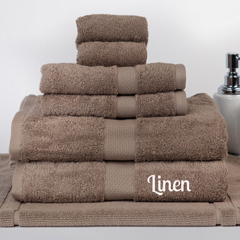 Brand New 7 Pieces 100% Cotton Bath Towel Set Linen