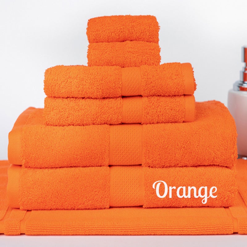 orange bath towels australia