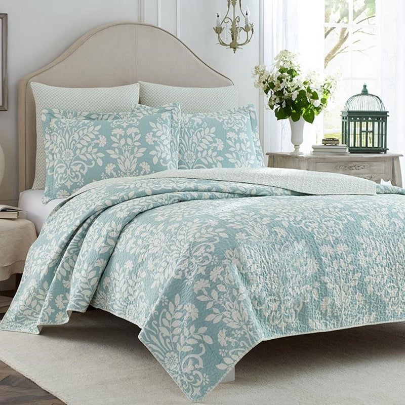 Luxury 100 Cotton Coverlet Bedspread, What Size Is Super King Bedspread