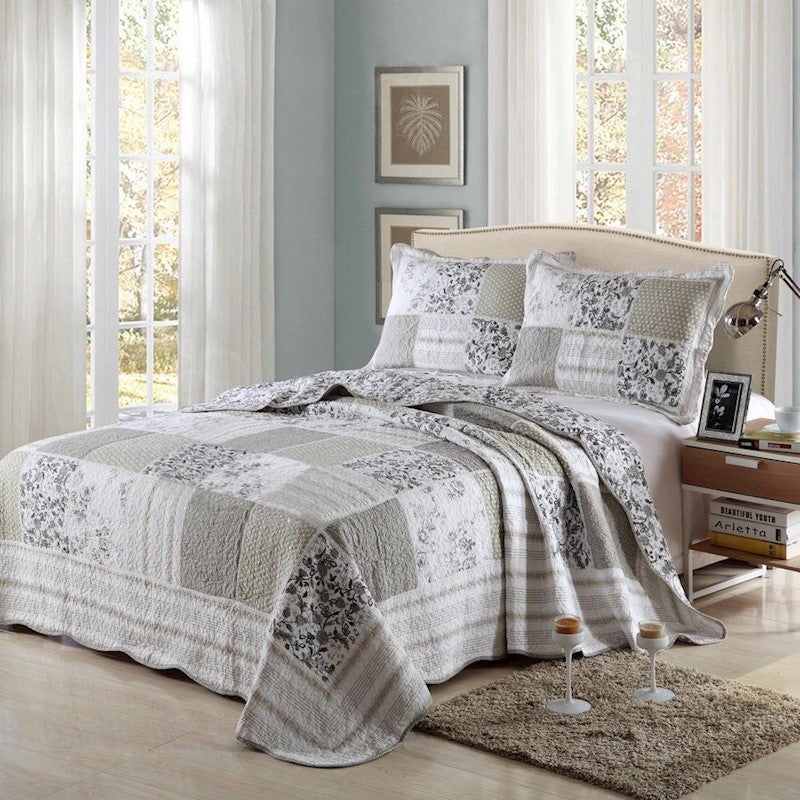 Buy Luxury 100 Cotton Coverlet / Bedspread Set Quilt Queen King Size