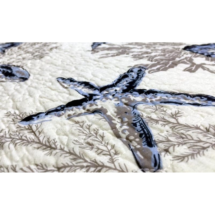 Luxury Quilted 100% Cotton Coverlet Bedspread Set Comforter King Super King Size Bed 250x270cm Shell