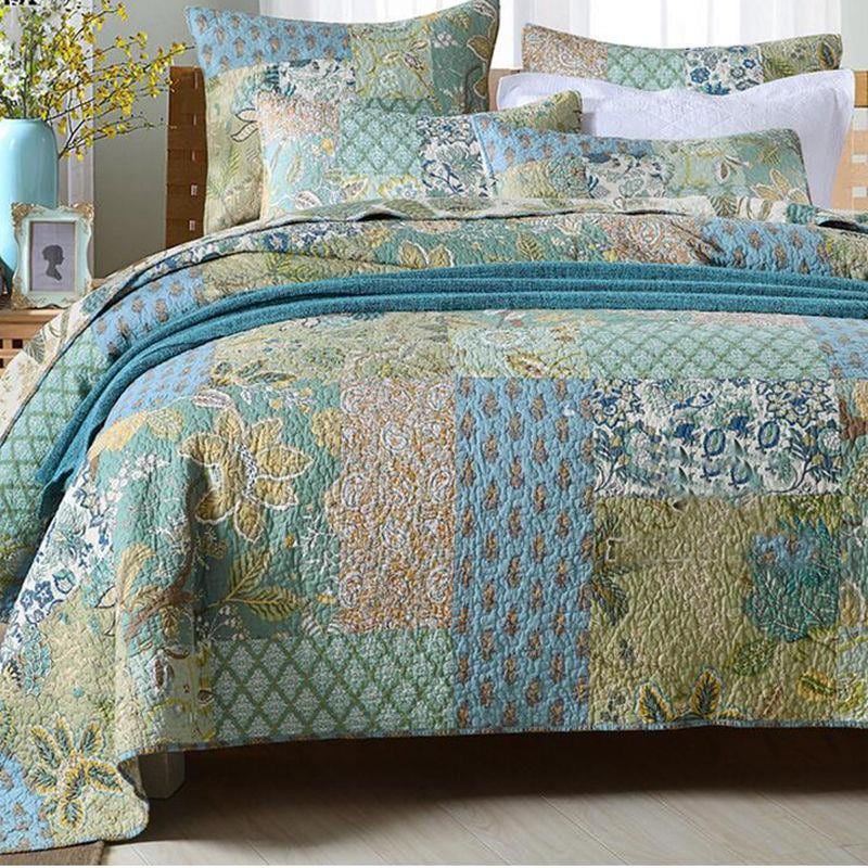 Buy Luxury Quilted 100 Cotton Coverlet / Bedspread Set King / Super