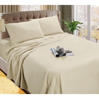 Micro Flannel Flannelette Fitted Sheet Set All Bed Size Soft Plush Winter Thermal Linen