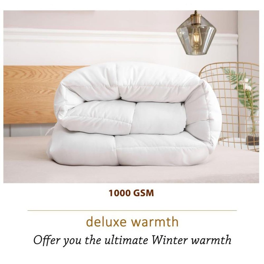 Premium 1200GSM Super Ultra Warm Microfibre Winter Quilt Doona Duvet Single, Double, Queen, King, Super Queen, Super King Size