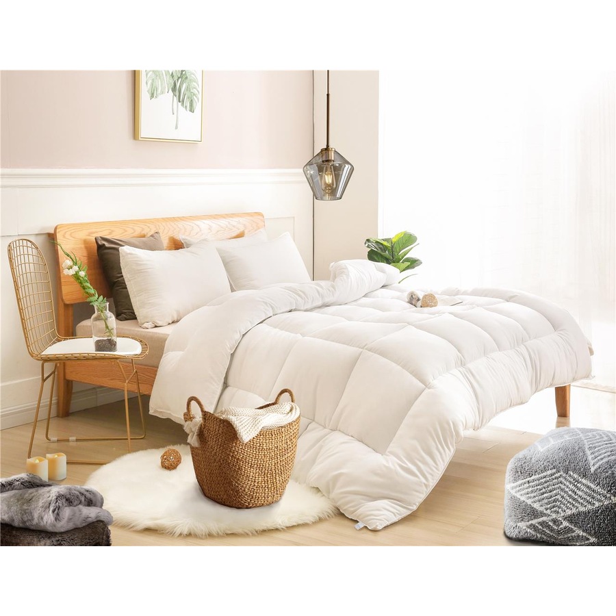 Premium 1200GSM Super Ultra Warm Microfibre Winter Quilt Doona Duvet Single, Double, Queen, King, Super Queen, Super King Size