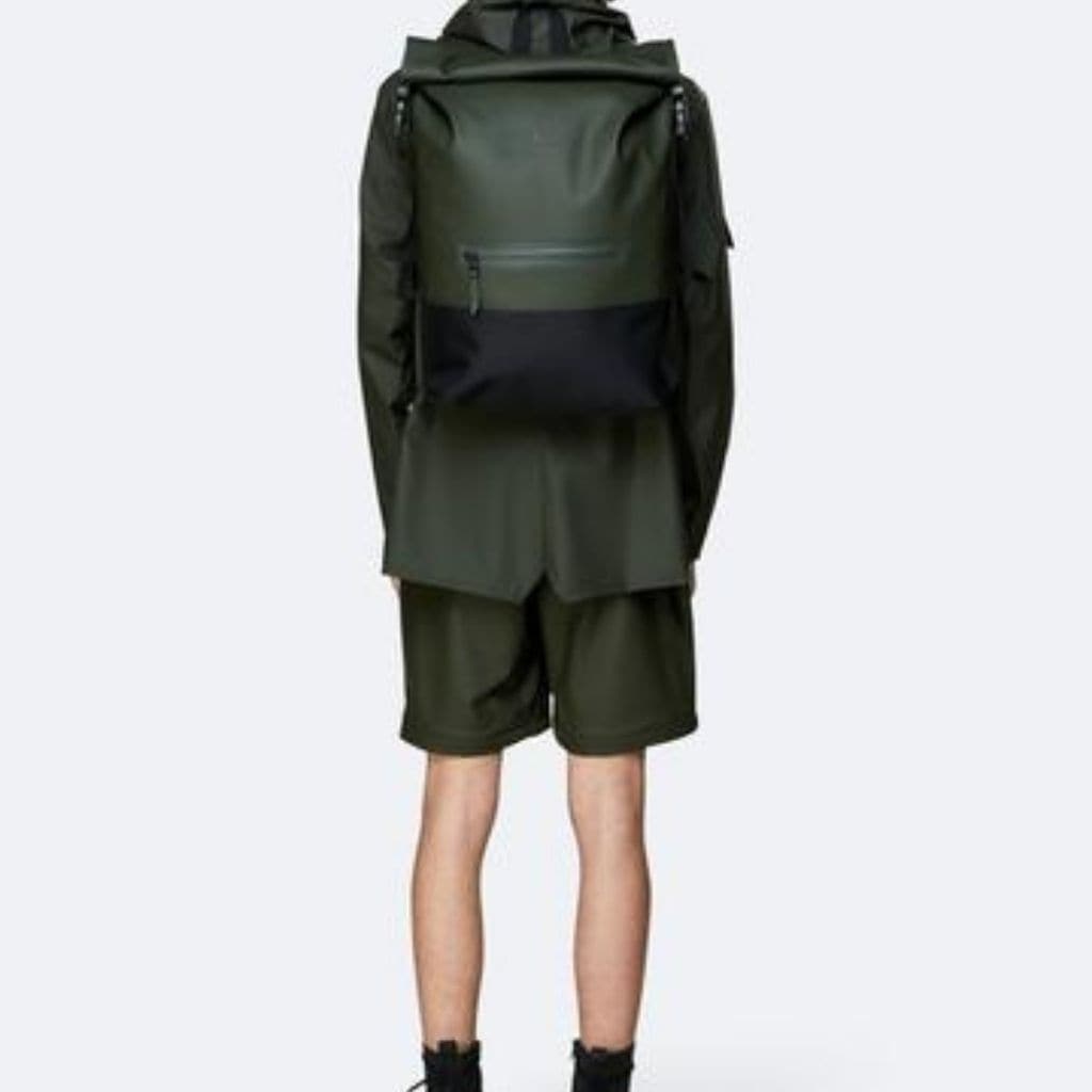 Rains Buckle Rolltop Backpack - Green 