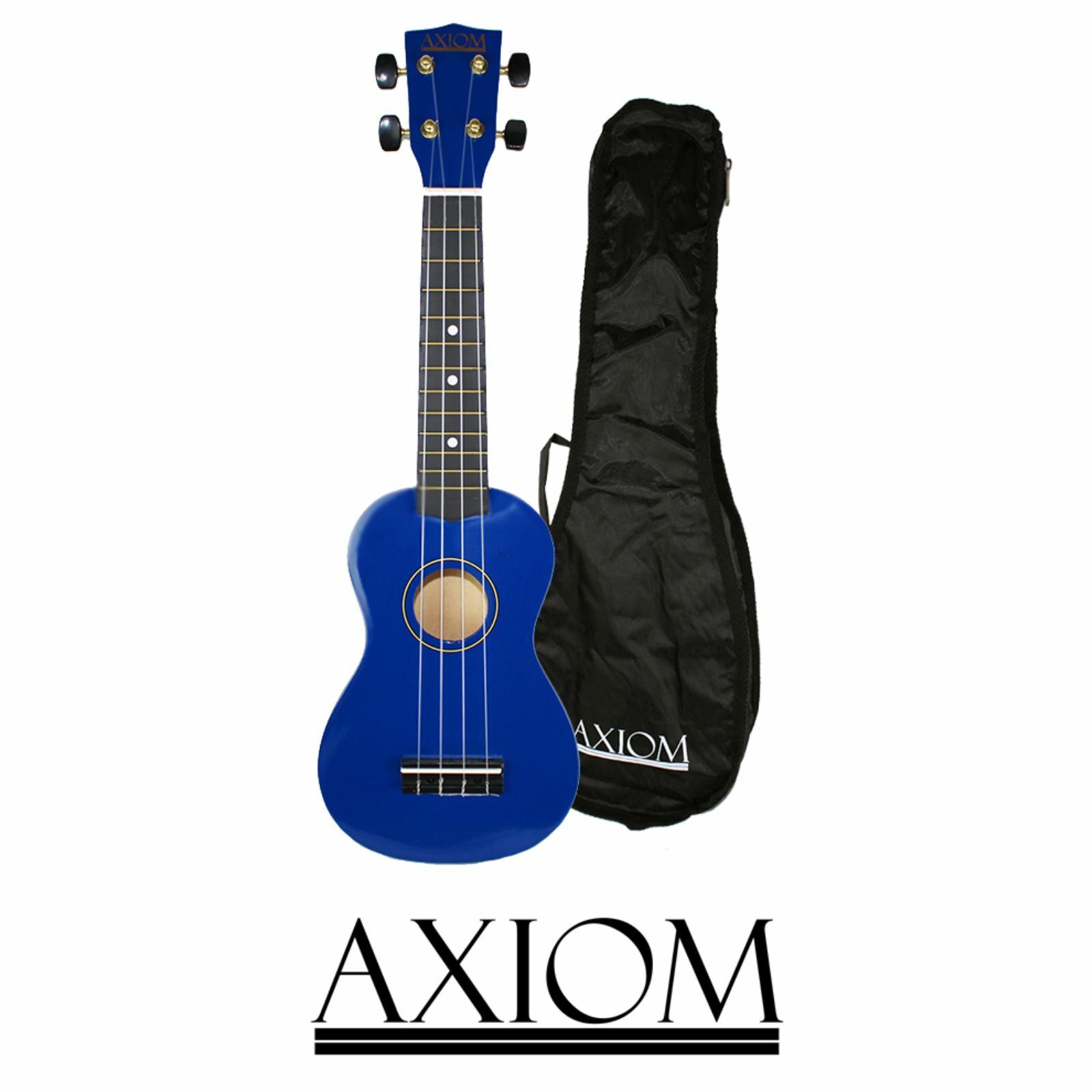Axiom Spectrum Soprano Ukulele - Blue - with Bag