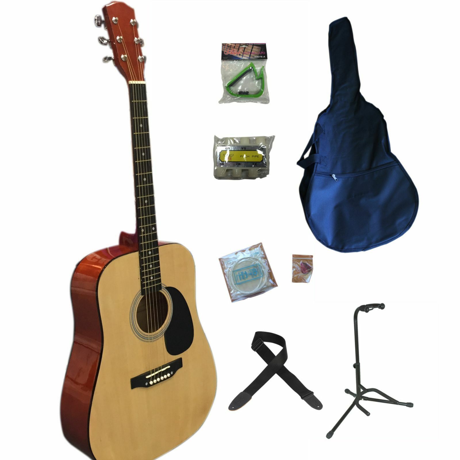 Steel String Beginners Pack - Full Size Natural