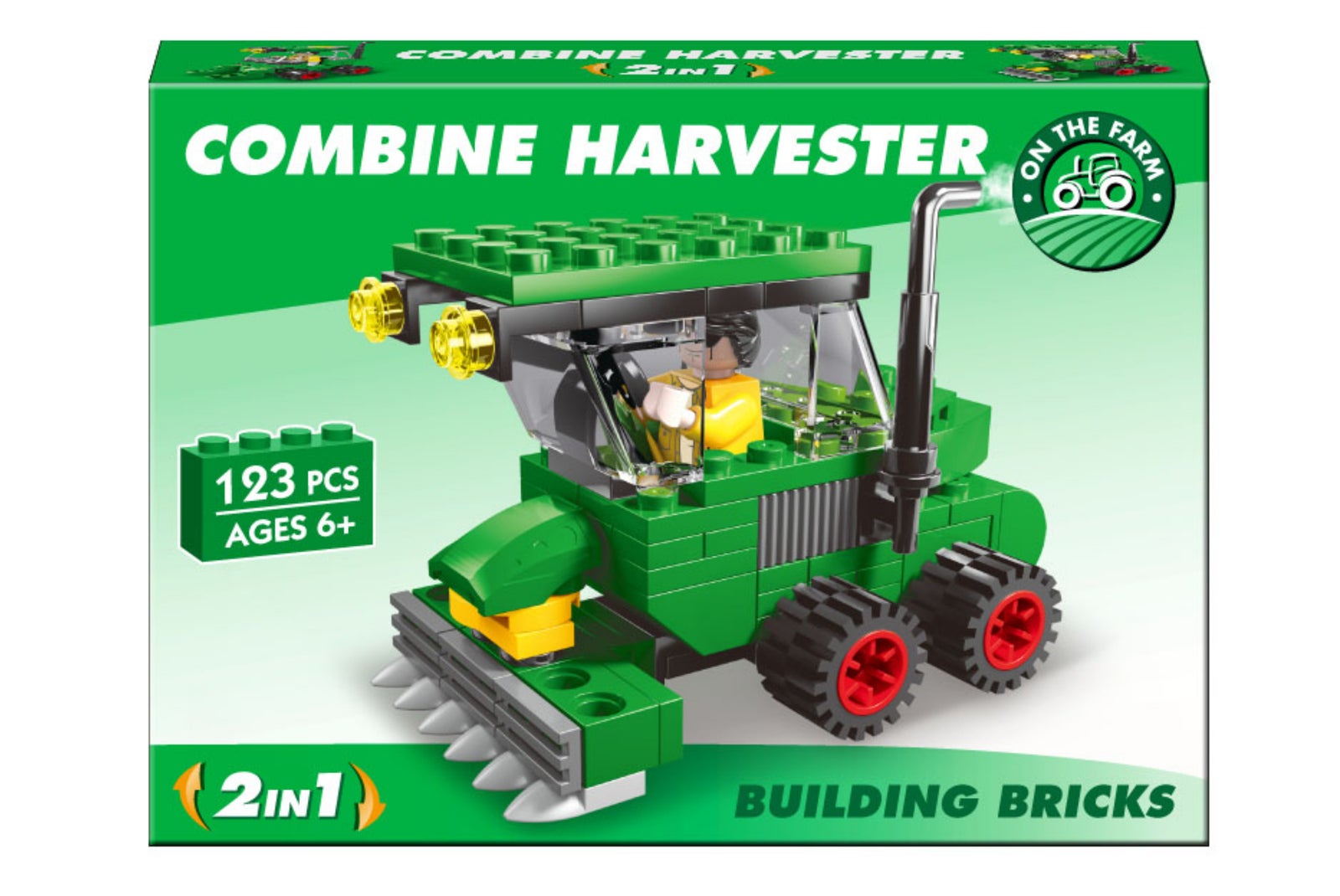 Combine Harvester Building Bricks (123pcs)