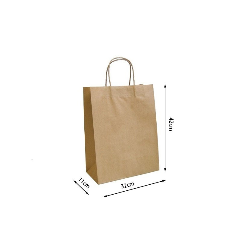 Buy 100 x Large Kraft Paper Bags Gift Shopping Carry Craft Brown Retail