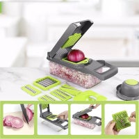 Borner V5 (V) Mandolin Vegetable/Fruit Slicer Cutter Chopper + Safety  Holder