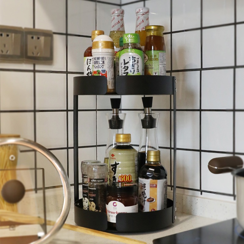 Buy 2 Tier Kitchen Spice Rack Storage Organizer Seasoning Bottle Stand ...