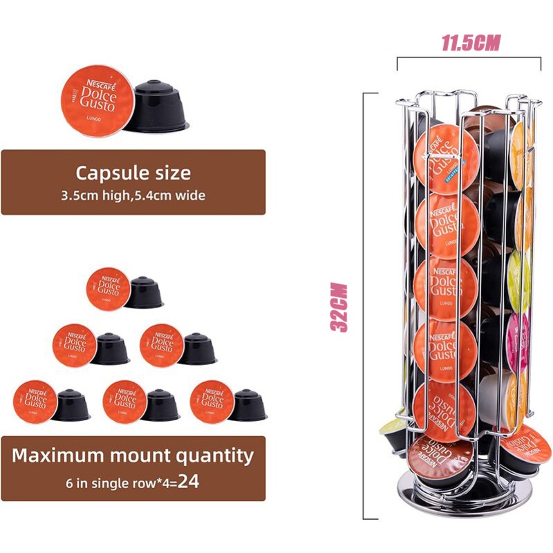 Buy Dolce Gusto Coffee Capsules Pod Holder Stand Dispenser Rack Storage MyDeal