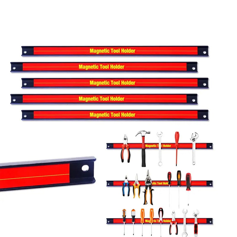 5 x 20cm Magnetic Tool Holder Bar Organizer Storage Rack Knife Wrench Space