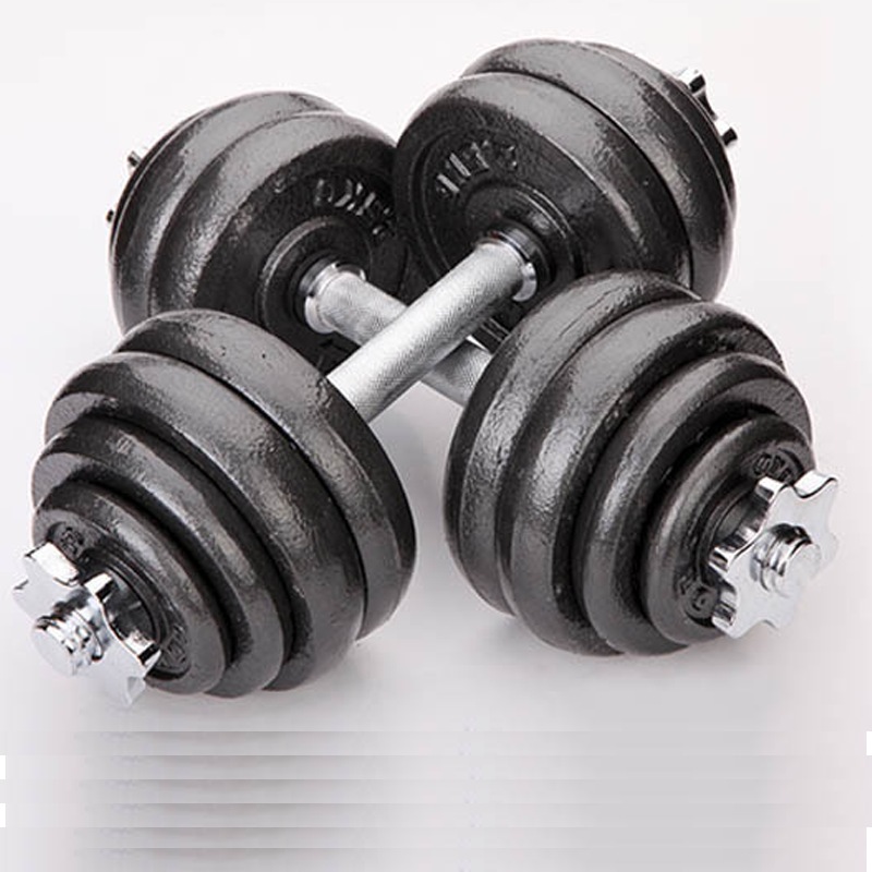 Adjustable 30kg Cast Iron Dumbbells Home Gym Weights Fitness Set Australia