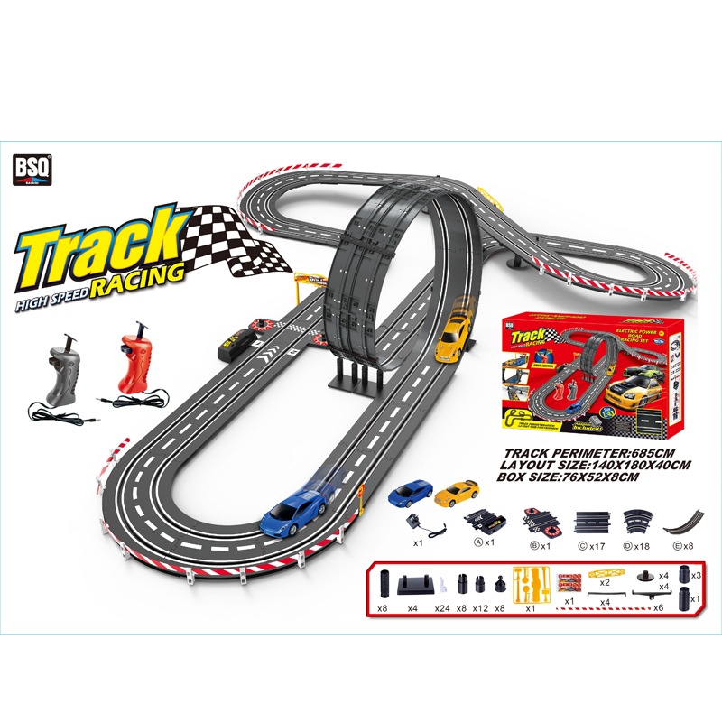 scale electric slot car tracks