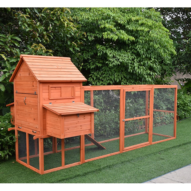 Buy PawHub Extra Large 3.1 Meters Wooden Chicken Coop with run Rabbit ...