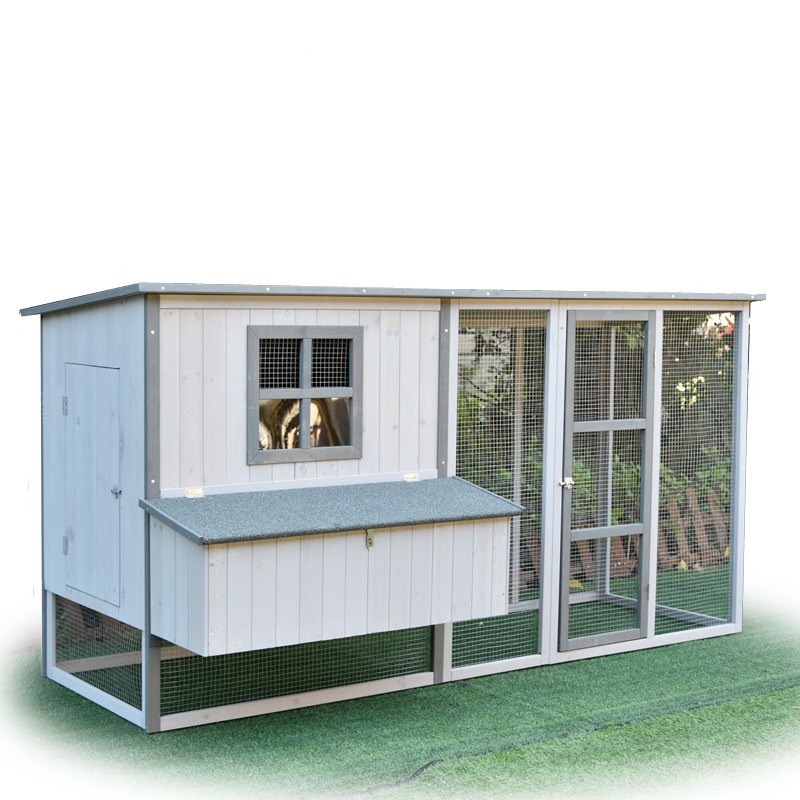 Buy PawHub Extra Large Twin Wooden Chicken Coop Rabbit Hutch Hatch Box