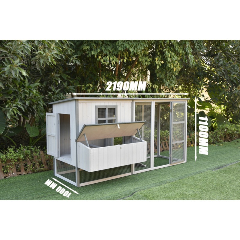 Buy PawHub Extra Large Twin Wooden Chicken Coop Rabbit Hutch Hatch Box