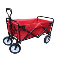 Folding Garden Trolley Trailer Cart Utility Wagon Barrow Beach Trolley Camping