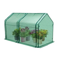 Greenhouse Flower Garden Plant Shed With Frame and PE Cover Tunnel 120cm