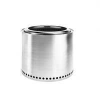 Potable Camping Cooking Stove Fire Pit Burner Stainless Steel Wood Burning