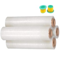 4 Roll Stretch Film CLEAR Hand Use 500mm x 400M 25UM Pallet Shrink Wrap