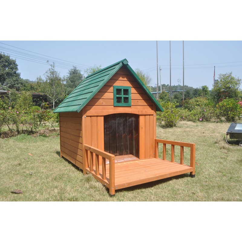 Buy PawHub Xl Large Dog House Kennel Pet Timber Wooden With Decking ...