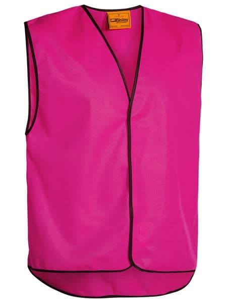 Bisley Hi Vis Ladies Lightweight Vest in Pink (BK0345) Men`s sizes fitting