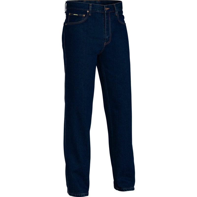 Buy Bisley Rough Rider Denim Jeans - Blue (BP6050) - MyDeal