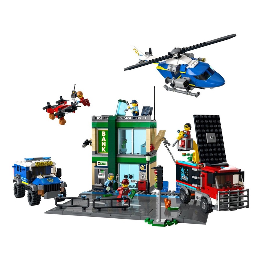 LEGO City Police Chase at The Bank Kids Building & Construction Toys (60317)