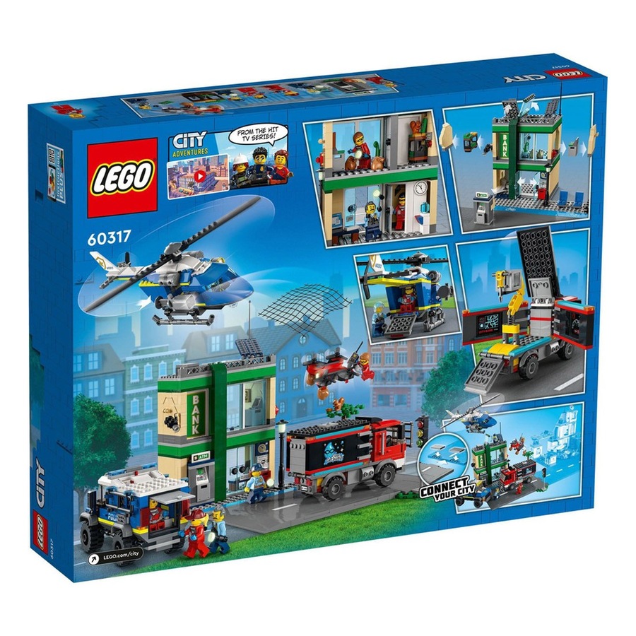 LEGO City Police Chase at The Bank Kids Building & Construction Toys (60317)