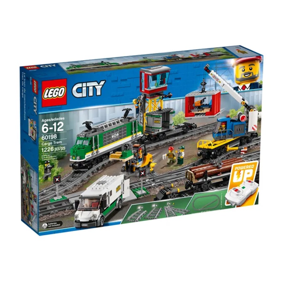LEGO City Trains Cargo Train With Tracks (60198)
