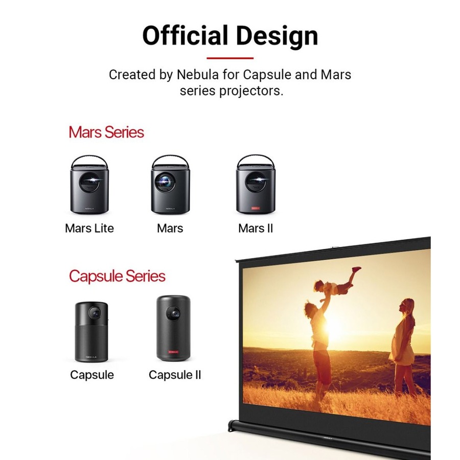 Nebula 40" Portable Projector Screen