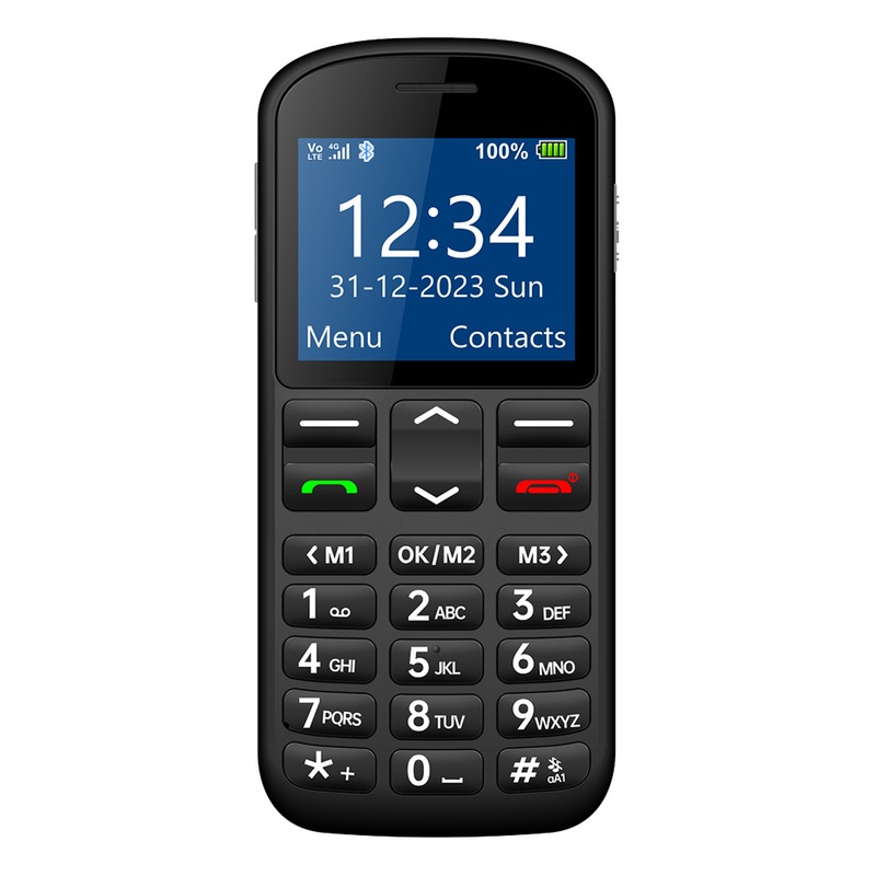 Buy Opel Mobile Bigbutton M 4G (Keypad, SOS Button) - Black - MyDeal