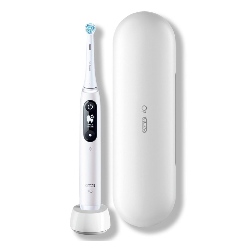 Buy Oral-B iO 6 Series Rechargeable Toothbrush w/ Travel Case - White ...