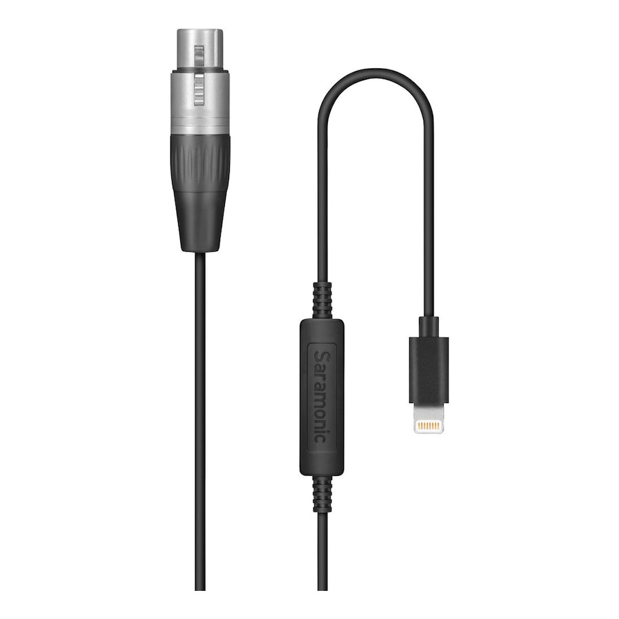 Saramonic LC-XLR Female XLR to Lightning Microphone Adapter Cable for iOS Devices