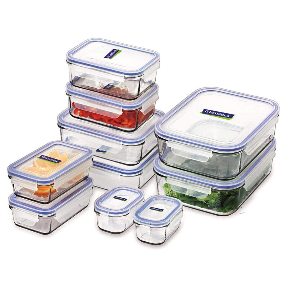 10pc Glasslock Tempered Glass w/Lid Food Box/Storage/Container Set BPA Free