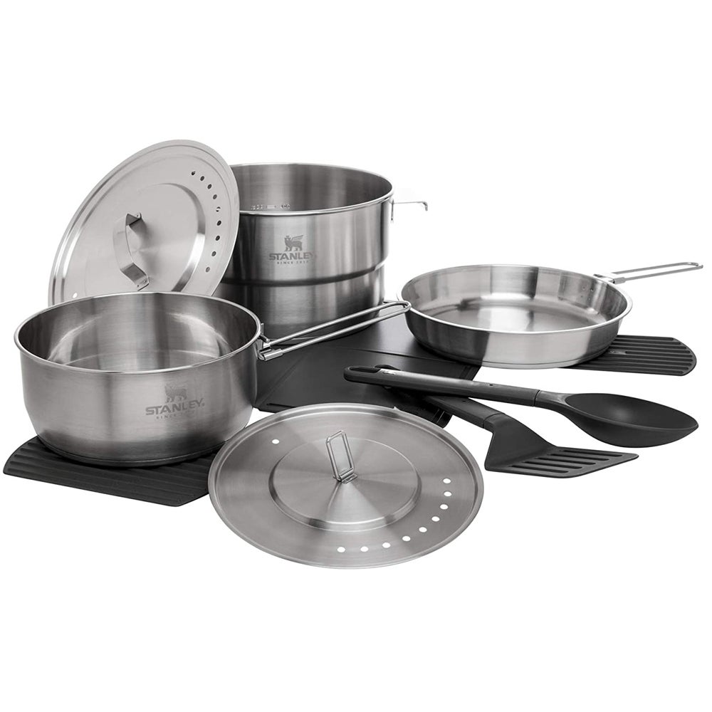 11pc Stanley Adventure Camp Pro Induction Stainless Steel Cook Set w/Pots/Pans