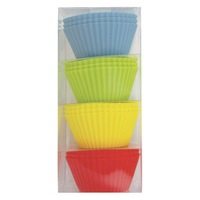 12pc Avanti Reusable Silicone Cupcake Baking Mould Round Muffin Cup Bakeware