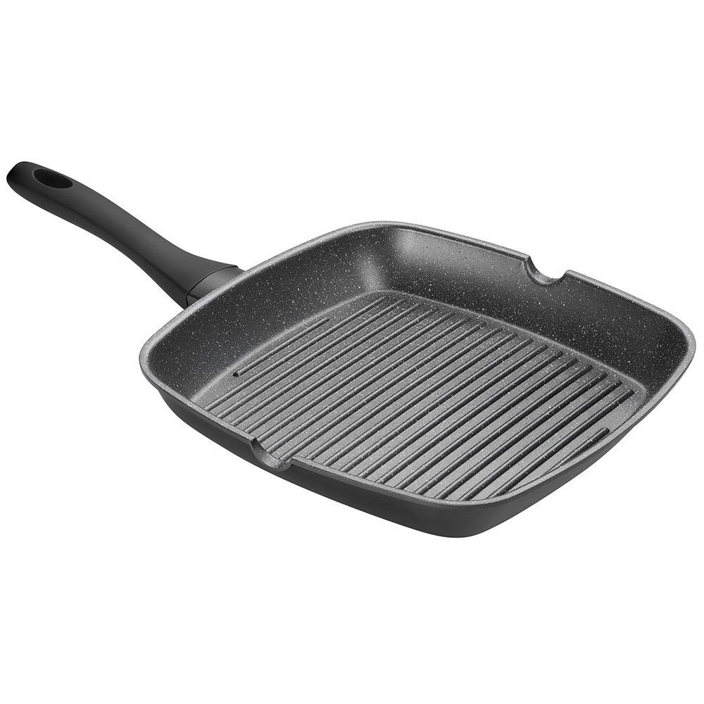 Pyrolux Pyrostone 28cm Square Grill Induction/Oven Safe Non Stick Pan Cookware