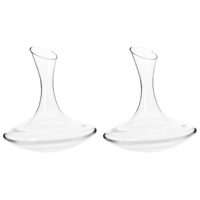 Buy 2x Krosno AvantGarde 1.8L Crystalline Red Wine Decanter Pourer