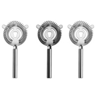 3x Maxwell & Williams Cocktail & Co 19.5cm Strainer Stainless Steel Barware SLV