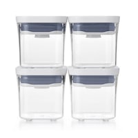 4pc Oxo Good Grips POP Plastic Container 200ml Mini Set Food Storage w/Lid Clear
