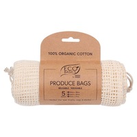 5PK White Magic Eco Basics 38cm/30cm/22cm Produce Fruits/Vegetables Reusable Bag