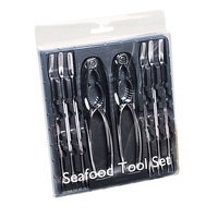8pc Avanti Marinara Seafood Tool Set/2 Crackers/6 Forks/Lobster/Oyster/Crab/Fish