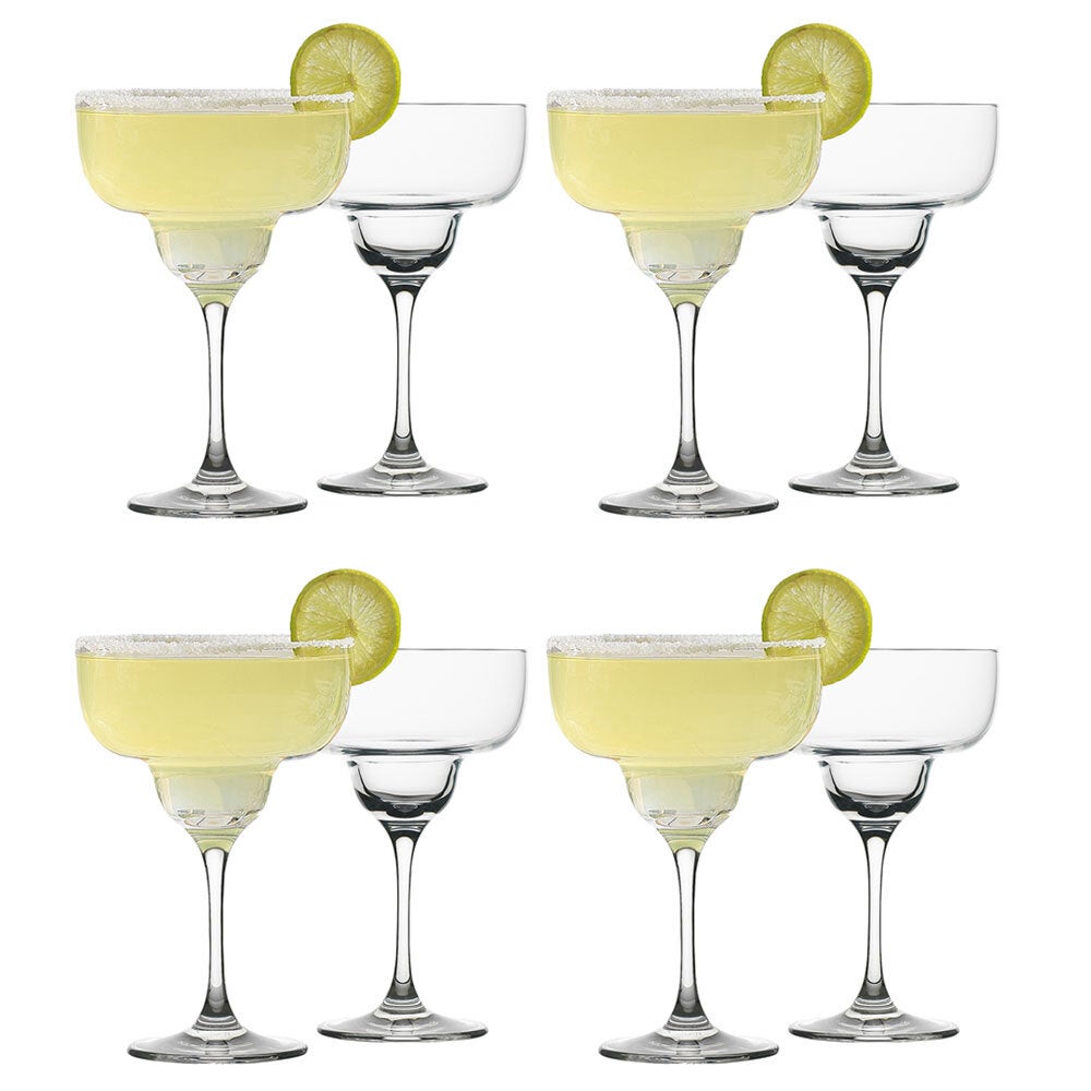 8pc Ecology Classic 340ml Clear Cocktail Glass Margarita Glasses Glassware Set